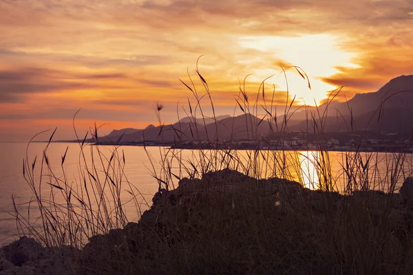 Creta paisagem por do sol — Fotografia de Stock