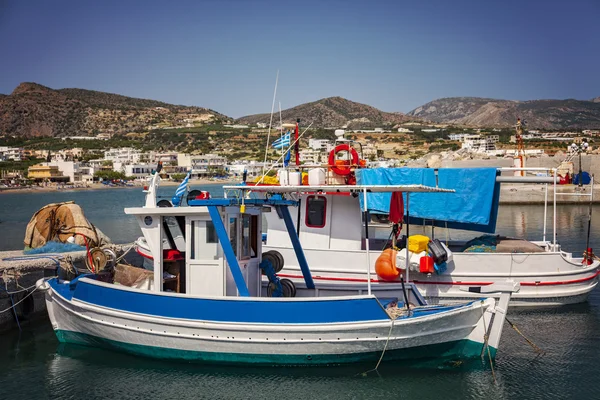 Crete balıkçı tekneleri — Stok fotoğraf
