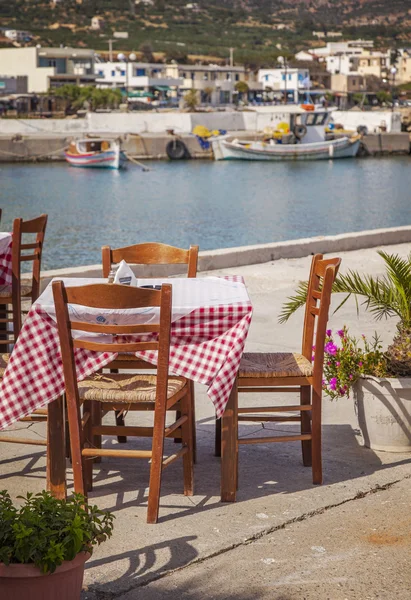 Seaside restaurang Kreta — Stockfoto