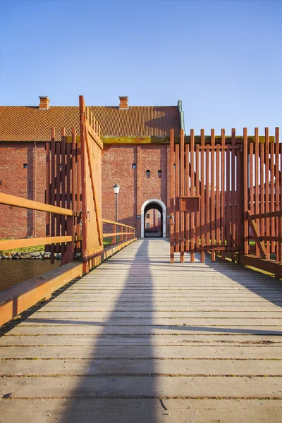 Landskrona cittadella ponte pedonale . — Foto Stock