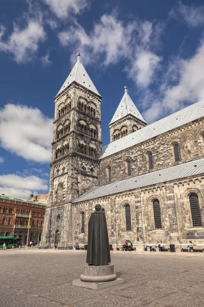 Piazza Duomo di Lund — Foto Stock