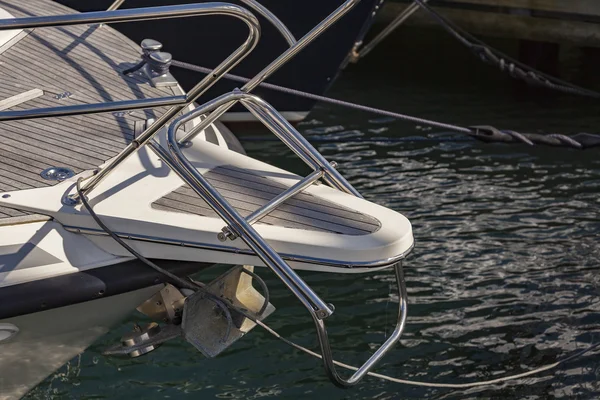 Yacht diving platform — Stock Photo, Image