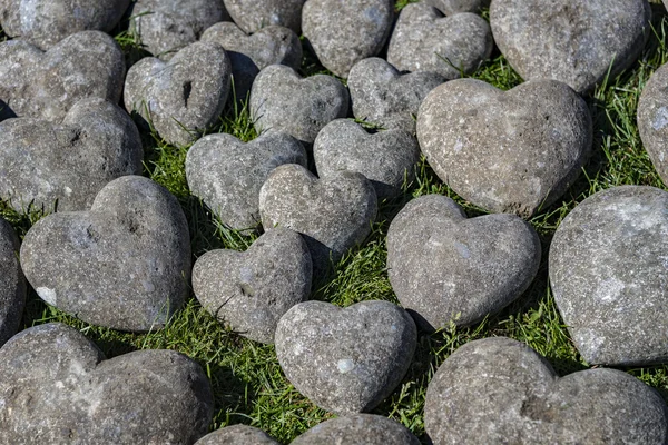 Stone hearts decor — Stock Photo, Image