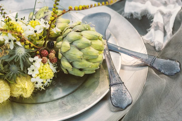 Garden party table — Stock Photo, Image