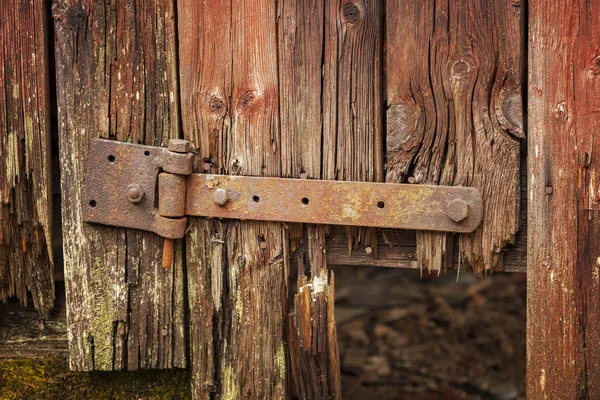 Charnière de porte rouillée — Photo