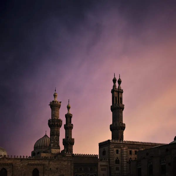 Alacakaranlıkta Kahire Camii — Stok fotoğraf