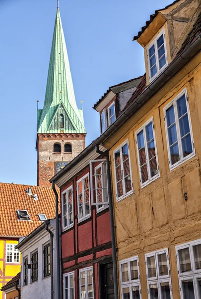Вулиця в Хельсінгер Данії — стокове фото