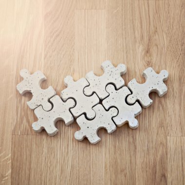 Beton puzzle parçaları