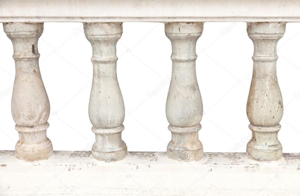 Stone bannister pillars. 