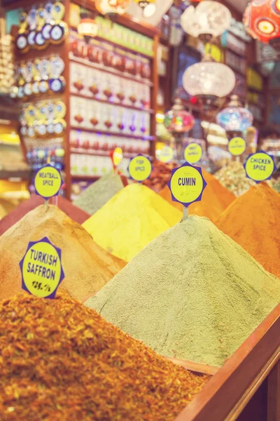 Turkish spice bazaar — Stock Photo, Image