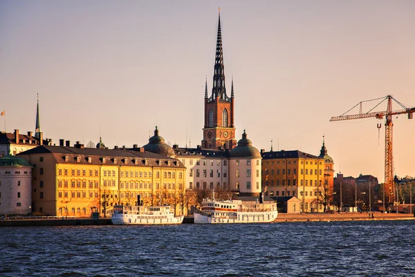 Stockholm riddarholmen dämmerung — Stockfoto