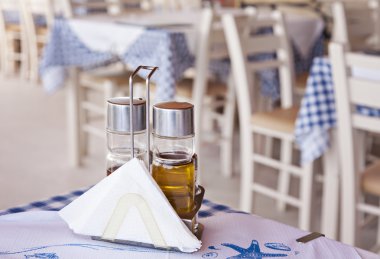 Geleneksel Yunan taverna detay
