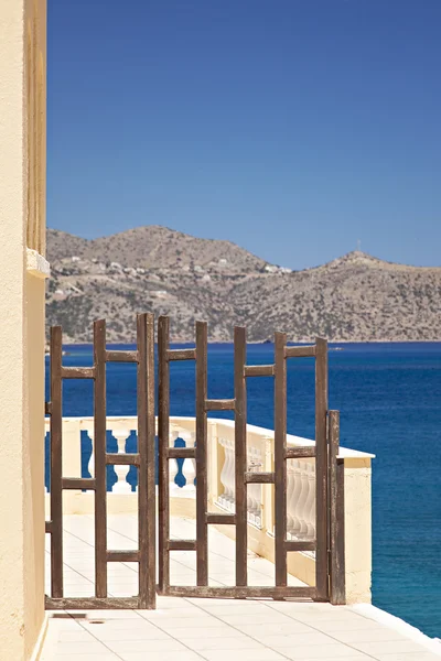 Gate in Agios Nikolaos — Stock Photo, Image