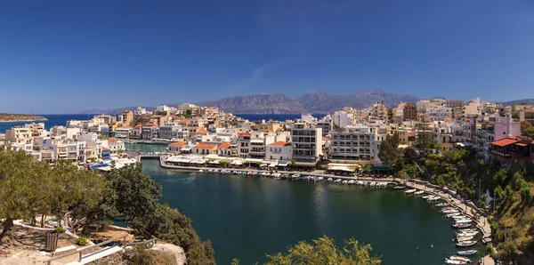 Agios Nikolaos panorama — Stockfoto