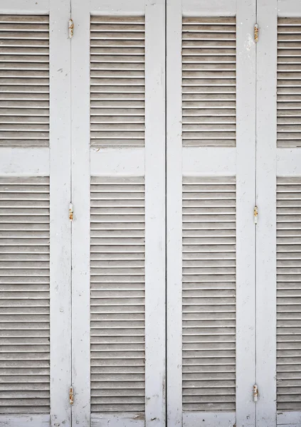 White wooden shutters — Stock Photo, Image