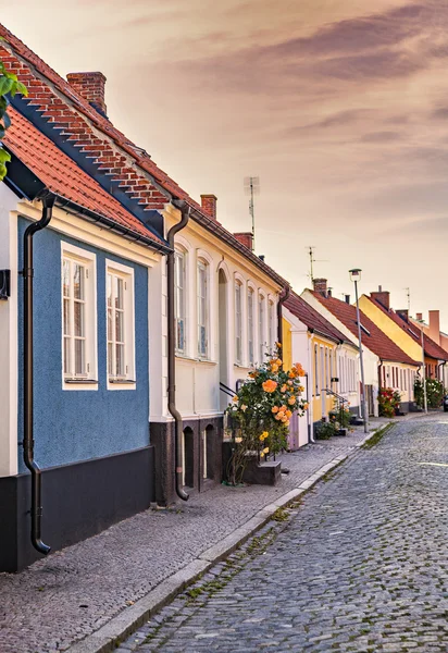 Townhouses in Simrishamn Sweden — Stock Photo, Image