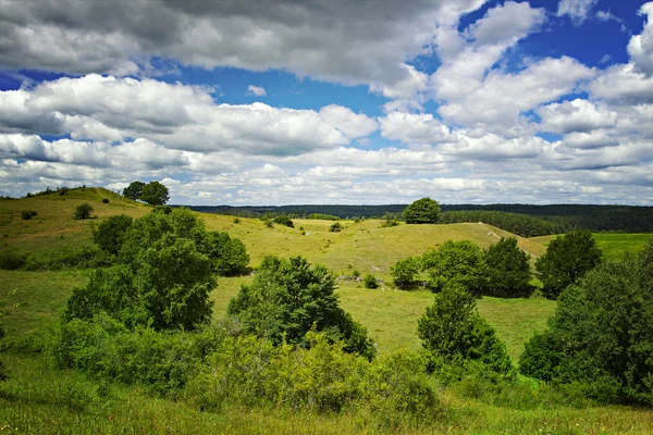 Hilly landscape — Stock Photo, Image