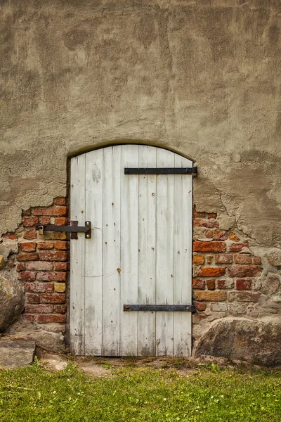 Gammal ladugårdsdörr — Stockfoto