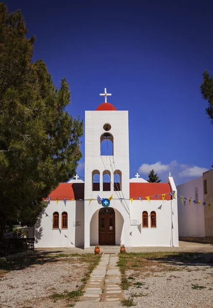 Makrigialos white chapel — Zdjęcie stockowe