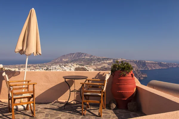 Grécia ilha terraço — Fotografia de Stock