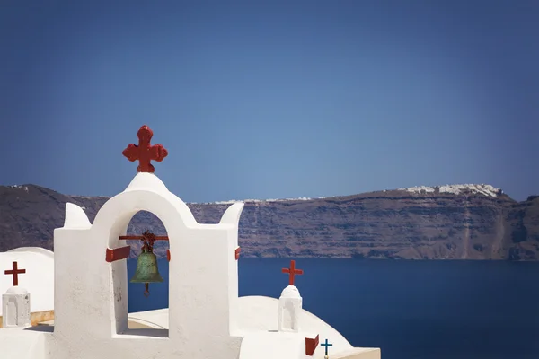 Τα ασβεστωμένα λευκά καμπαναριό — Φωτογραφία Αρχείου