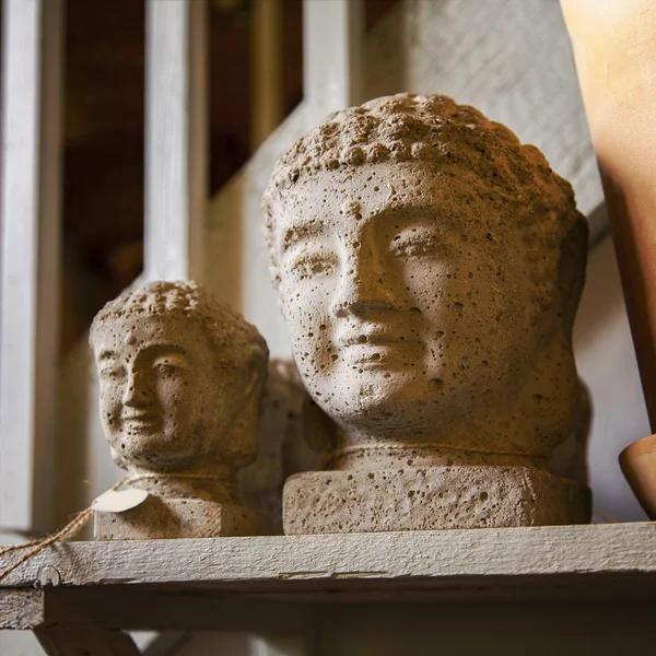 Decorative Buddha heads — Stock Photo, Image