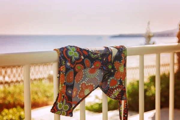 Bikini on balcony — Stock Photo, Image