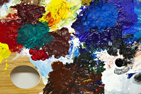 Painters palette detail — Stock Photo, Image