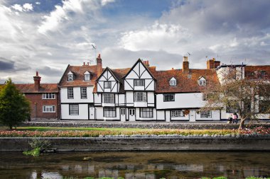 Half timbered house in Canterbury clipart