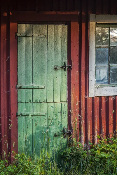 Old cottage door — Stock Photo, Image