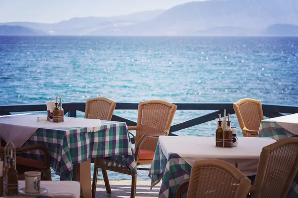 Seaside restaurante Grecia — Foto de Stock