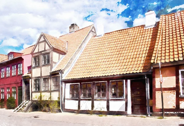 Городской дом в Гельсингоре — стоковое фото