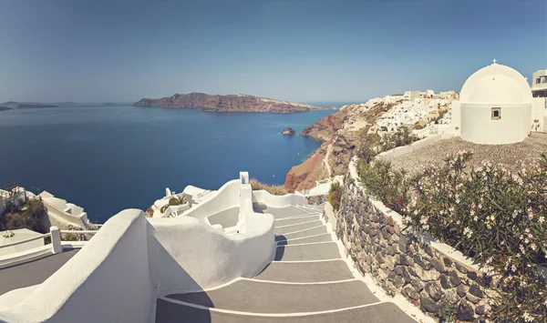 Santorini sziget panoráma — Stock Fotó