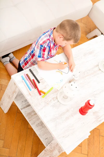 Boy having fun at home — Stock Photo, Image