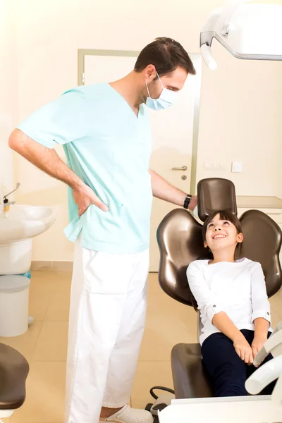 Little girl at the Dentist — Stock Photo, Image