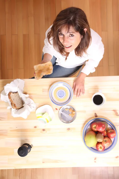 Att ha en frukost — Stockfoto