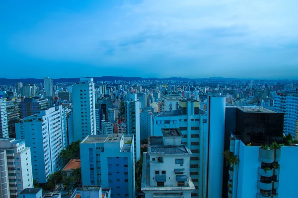 Zanieczyszczenia nad panoramę z Sao Paulo — Zdjęcie stockowe