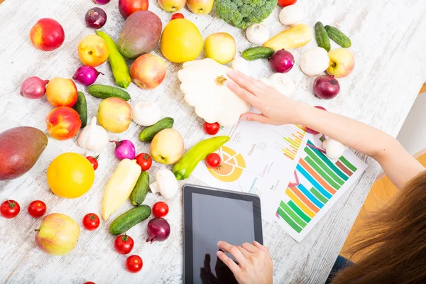 Educación nutricional en línea — Foto de Stock