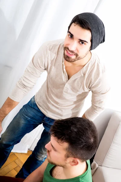 Young colleagues working in the office — Stock Photo, Image