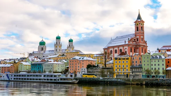 A ribeira de Passau no inverno — Fotografia de Stock