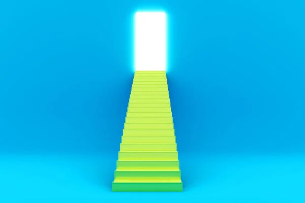 Treppe über dem Hintergrund 3D Illustration — Stockfoto