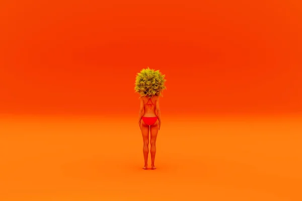 Gele haarexplosie — Stockfoto
