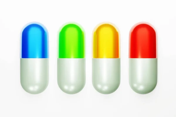 Pharmaceutical Capsules Illustration — Stock Photo, Image