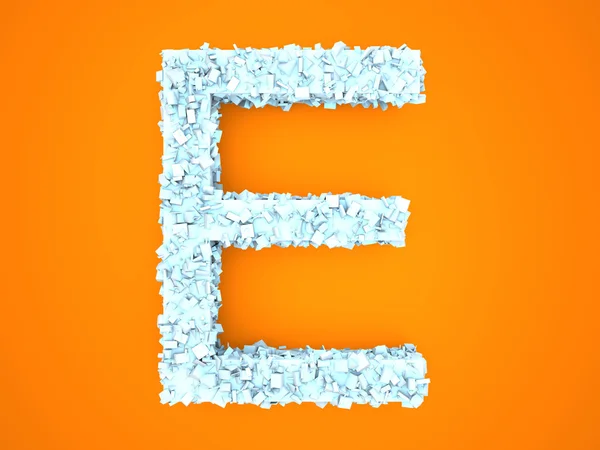 Crystal Letter - E — Stock Photo, Image