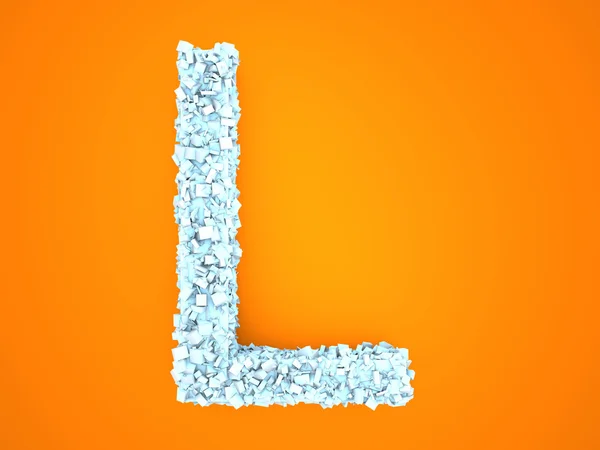 Crystal Letter - L — Stock Photo, Image