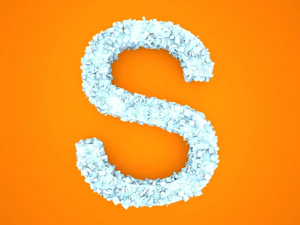 Crystal Letter - S — Stock Photo, Image