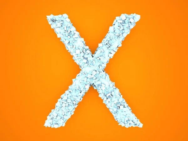 Crystal Letter - X — Stock Photo, Image