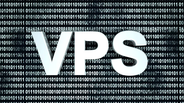 VPS ve ikili kod — Stok fotoğraf
