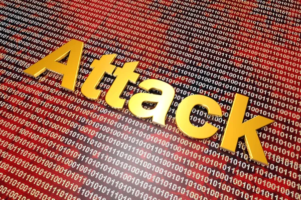 Digitale aanval en Cyberwar — Stockfoto