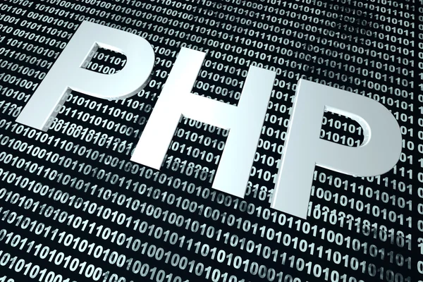 Бинарный код PHP — стоковое фото